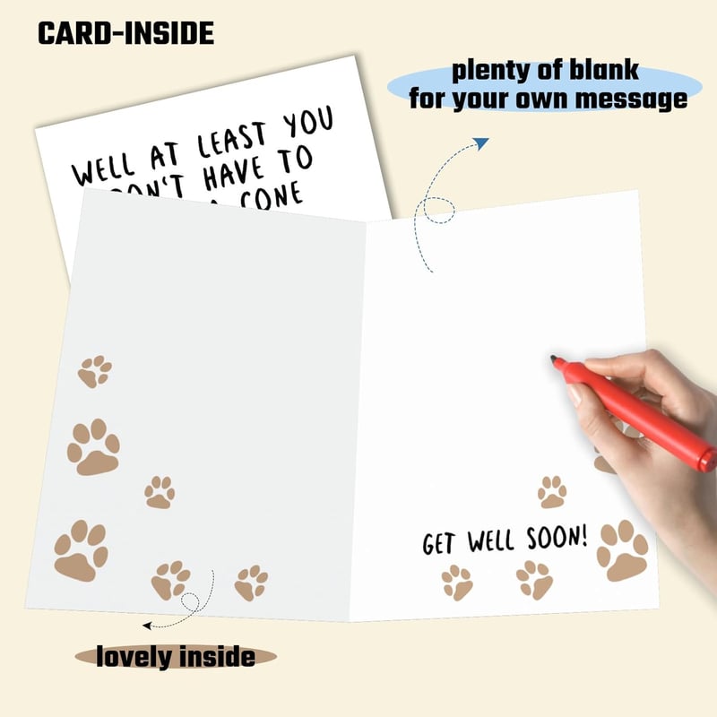 Get Well Soon Card - Humorous Recovery Gift for All