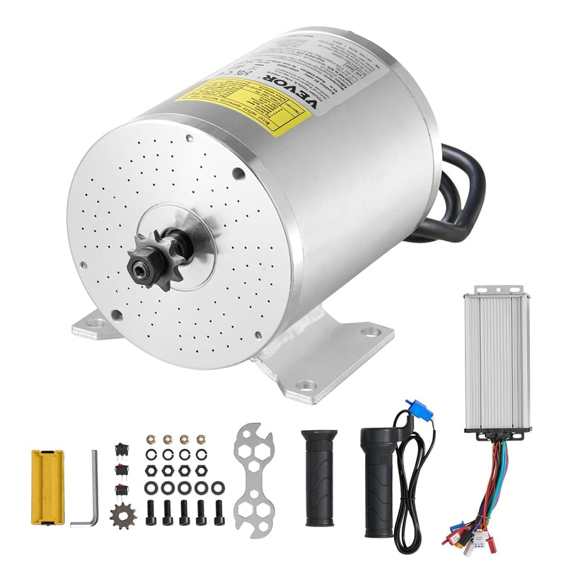 DIY Electric Brushless Motor Kit - 1800W 48V for Go Karts & E-Bikes