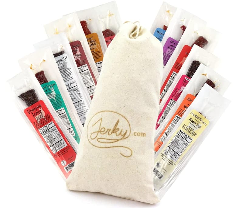 Exotic Jerky Gift Basket - High-Protein Wild Game Snacks for Men