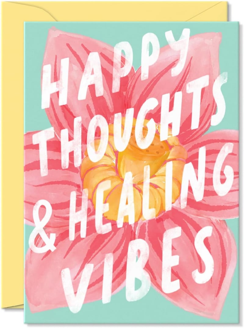Get Well Soon Card – Elegant 5”x7” Wellness Card with Gold Foil