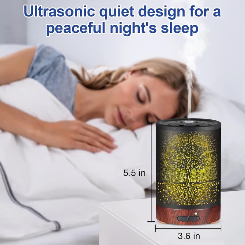 Aromatherapy Essential Oil Diffuser with 7-Color Light