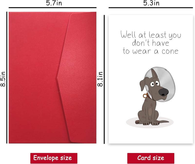 Get Well Soon Card - Humorous Surgery Recovery Gift