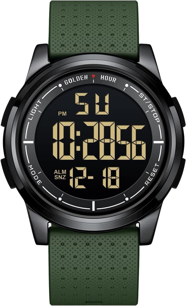 Golden Hour Ultra-Thin Waterproof Digital Watch for Men & Women
