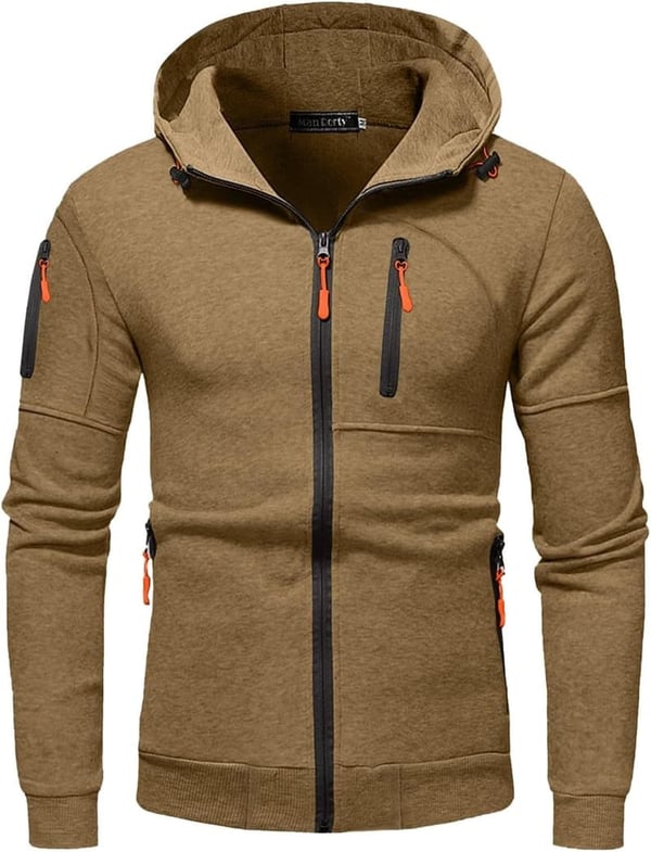 Men's Casual Winter Zipper Jacket with Pockets