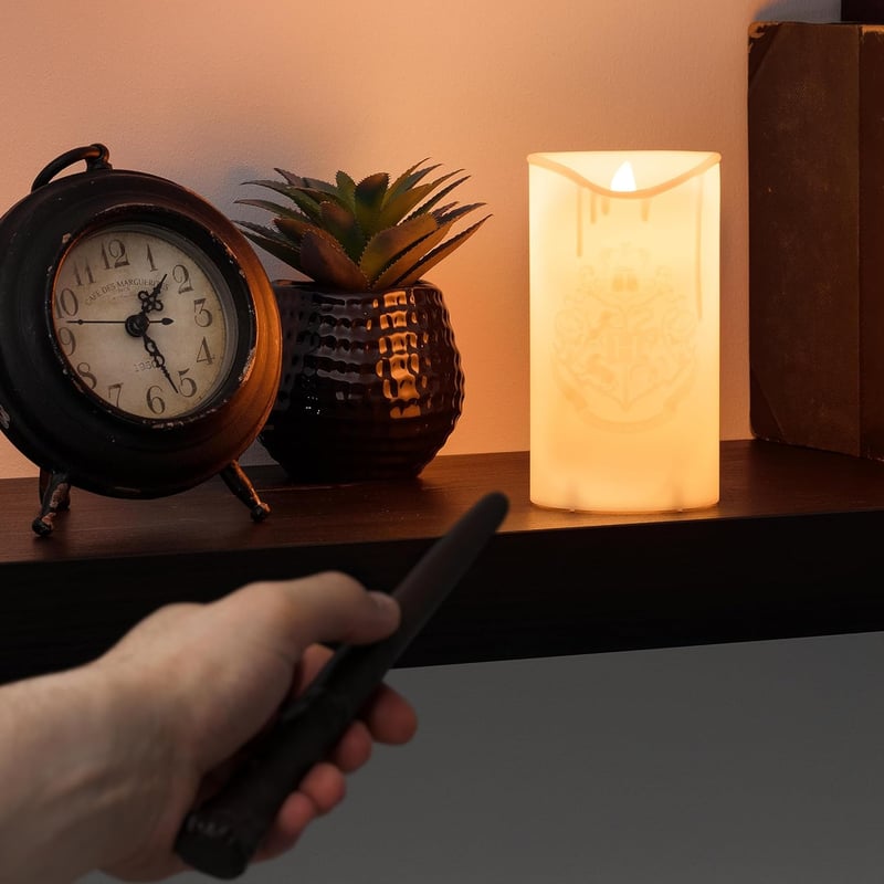 Harry Potter Hogwarts LED Candle with Wand Remote - Great Hall Decor