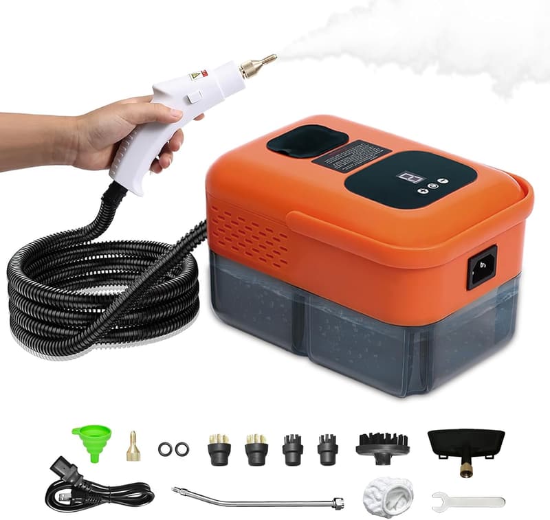 Multipurpose 2500W Handheld Steam Cleaner with 14 Accessories