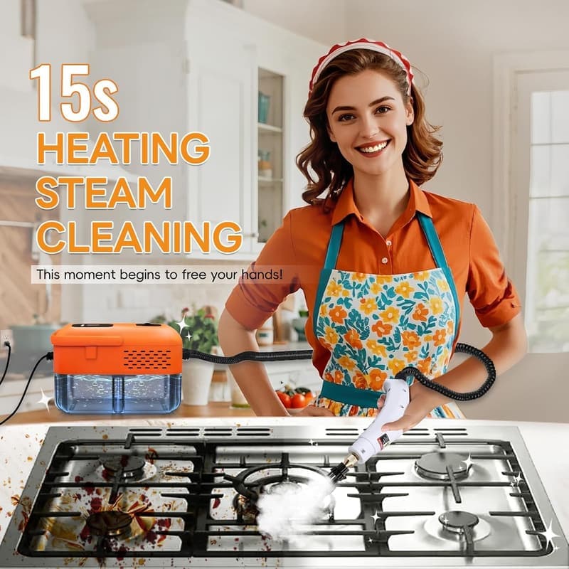 Multipurpose 2500W Handheld Steam Cleaner with 14 Accessories