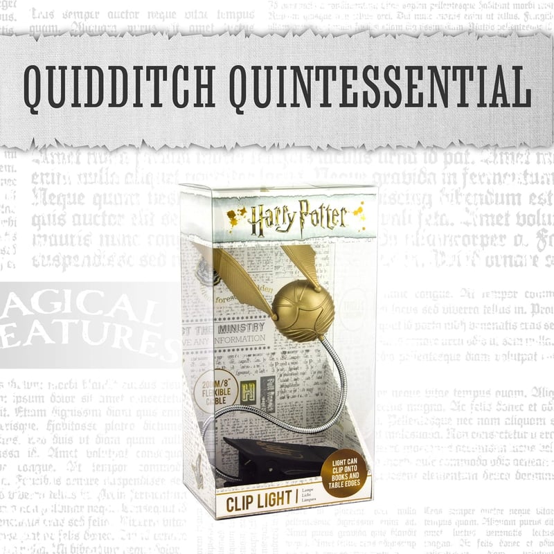 Harry Potter Golden Snitch Reading Light with Clip