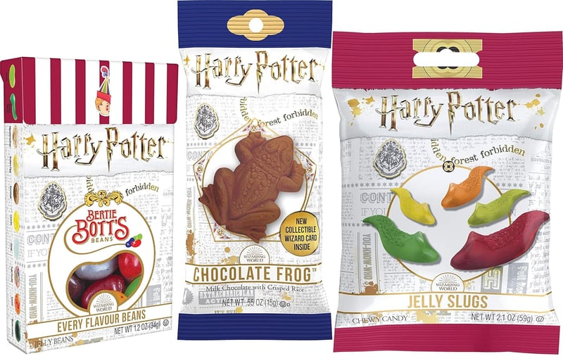 Harry Potter Candy Bundle: Jelly Slugs, Jelly Beans & Frog
