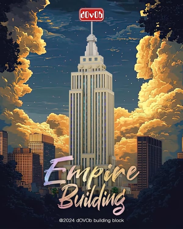 Empire Building Micro Block Set (3819 PCS) - Architectural Model Toys