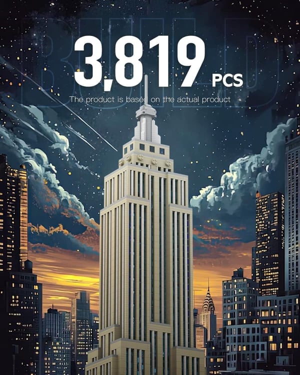 Empire Building Micro Block Set (3819 PCS) - Architectural Model Toys