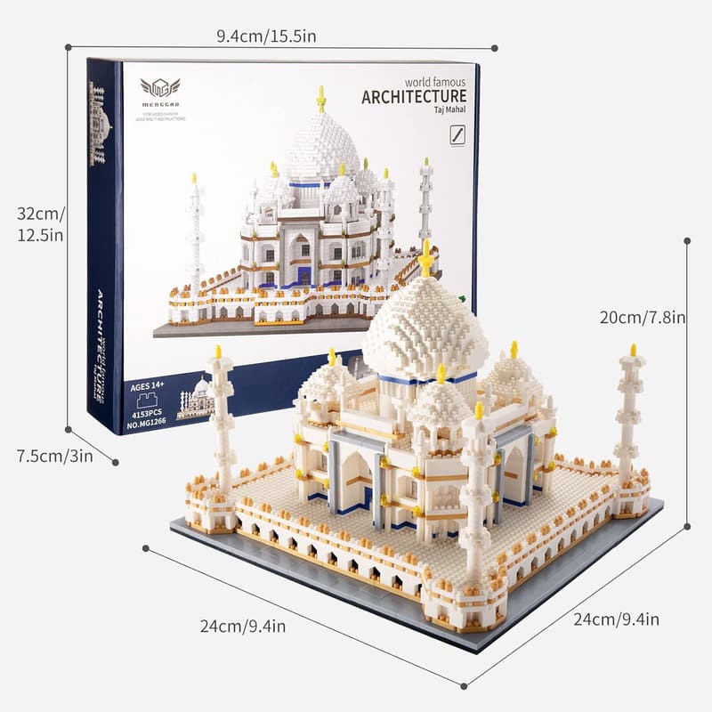 Taj Mahal Micro Building Blocks Architecture Set - 4153 Pieces