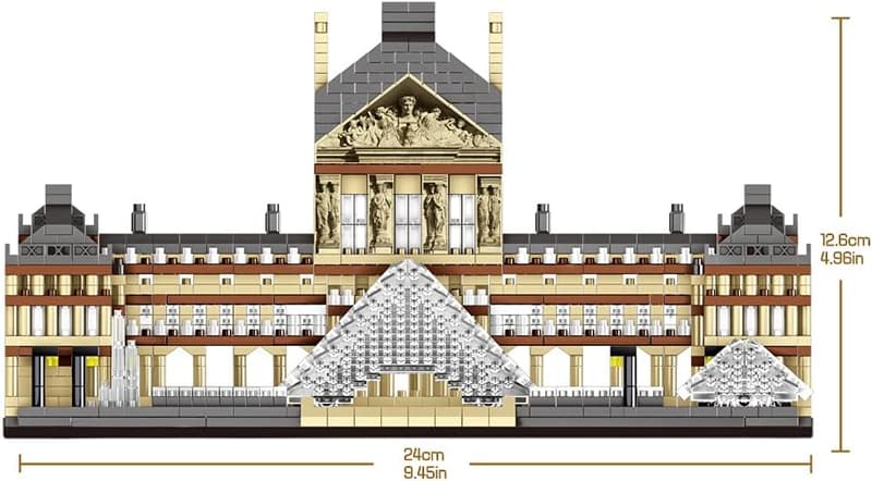 Louvre Architecture Micro Building Blocks Set (2885PCS)
