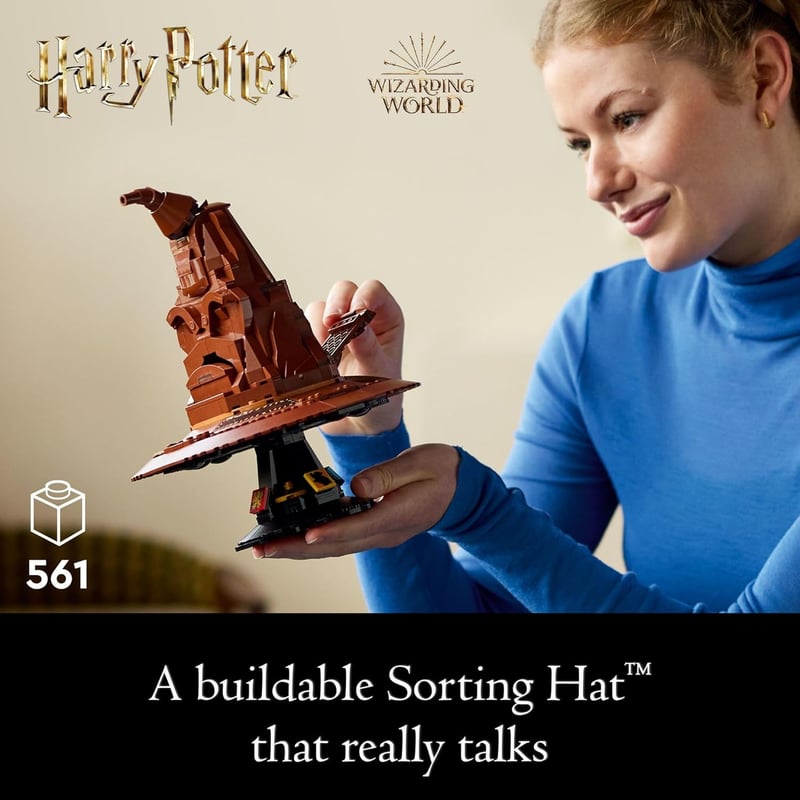 LEGO Harry Potter Sorting Hat Building Set with 31 Voices