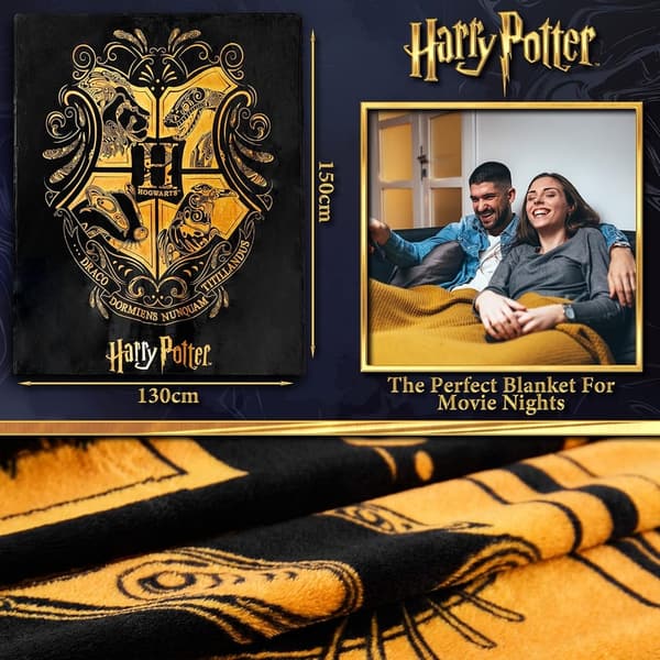 Harry Potter Fleece Blanket - Super Soft Cozy Throw 59