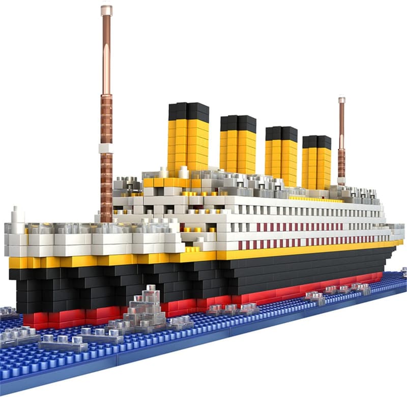Titanic Ship Model 3D Puzzle Building Block Set - 1860 Pcs