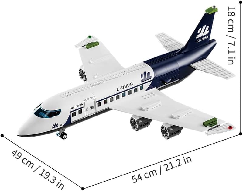 City Helicopter and Airplane Building Set - 922PCS for Ages 6+