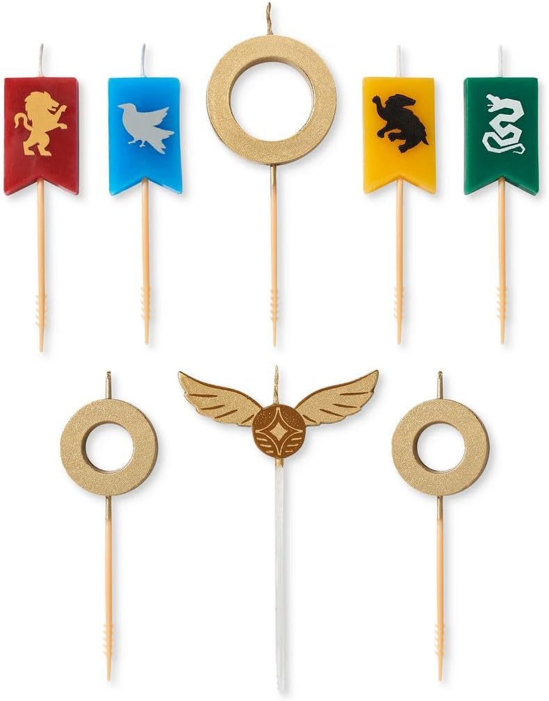 Harry Potter Quidditch Birthday Cake Candles (8-Pack)