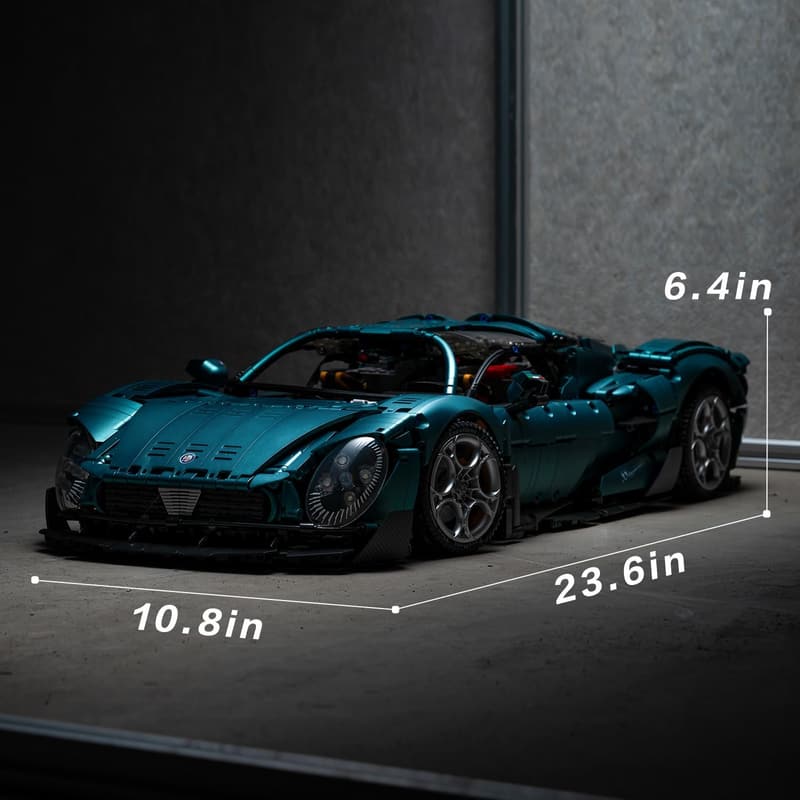 1:8 Scale Sports Car Model Building Set for Adults, 4208 Pieces