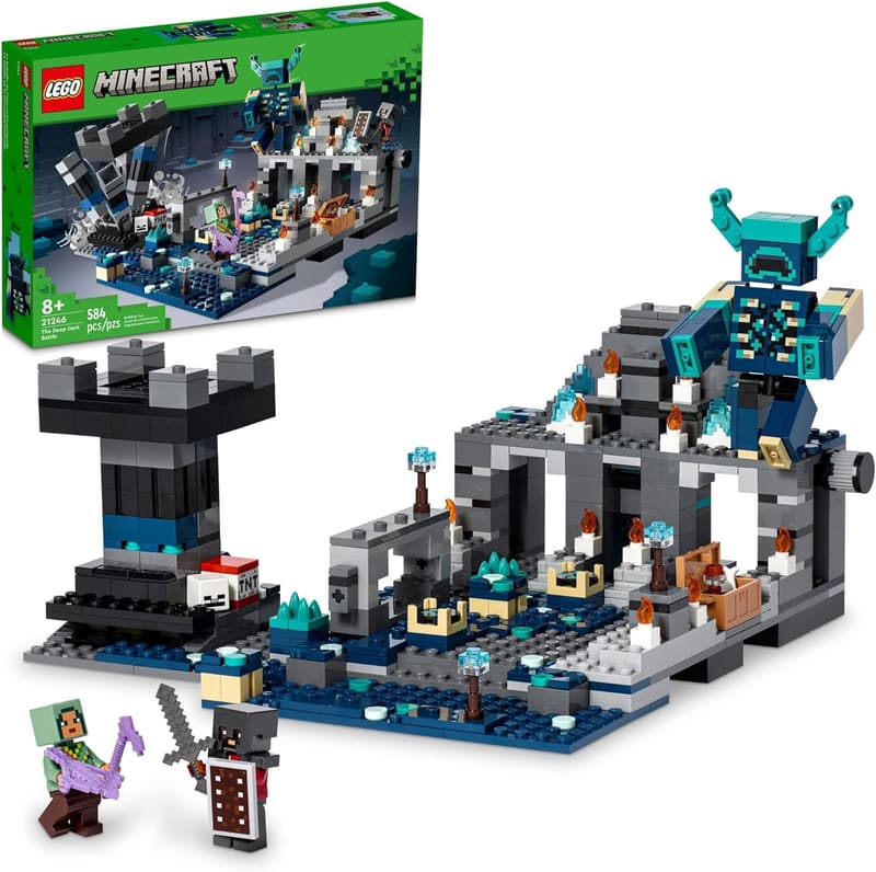 LEGO Minecraft Deep Dark Battle Set with Warden Figure