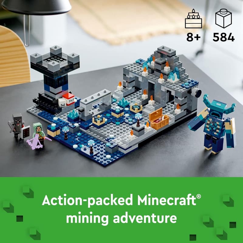 LEGO Minecraft Deep Dark Battle Set with Warden Figure