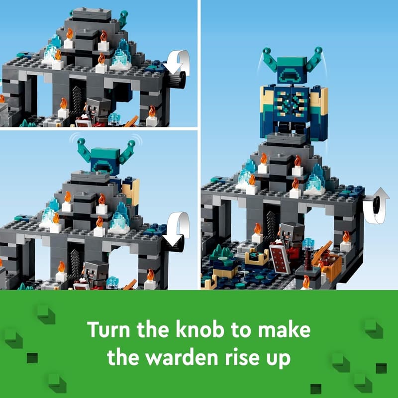LEGO Minecraft Deep Dark Battle Set with Warden Figure