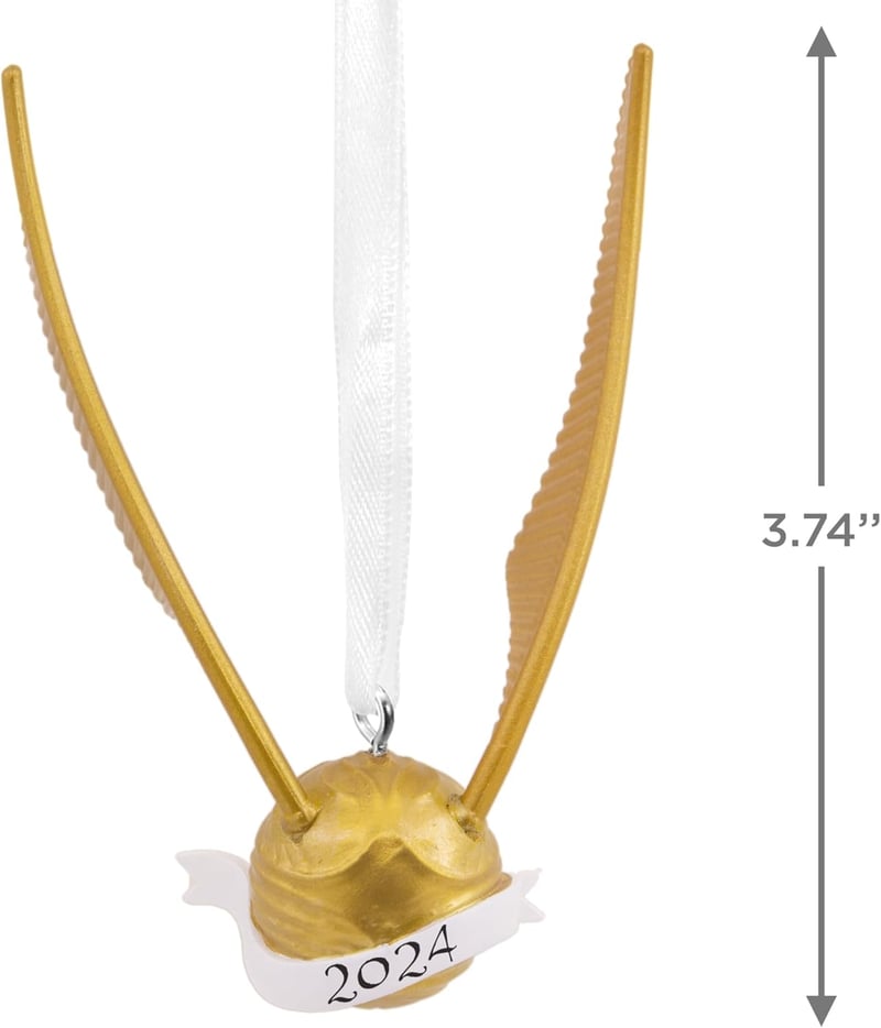 2024 Christmas Harry Potter Golden Snitch Ornament