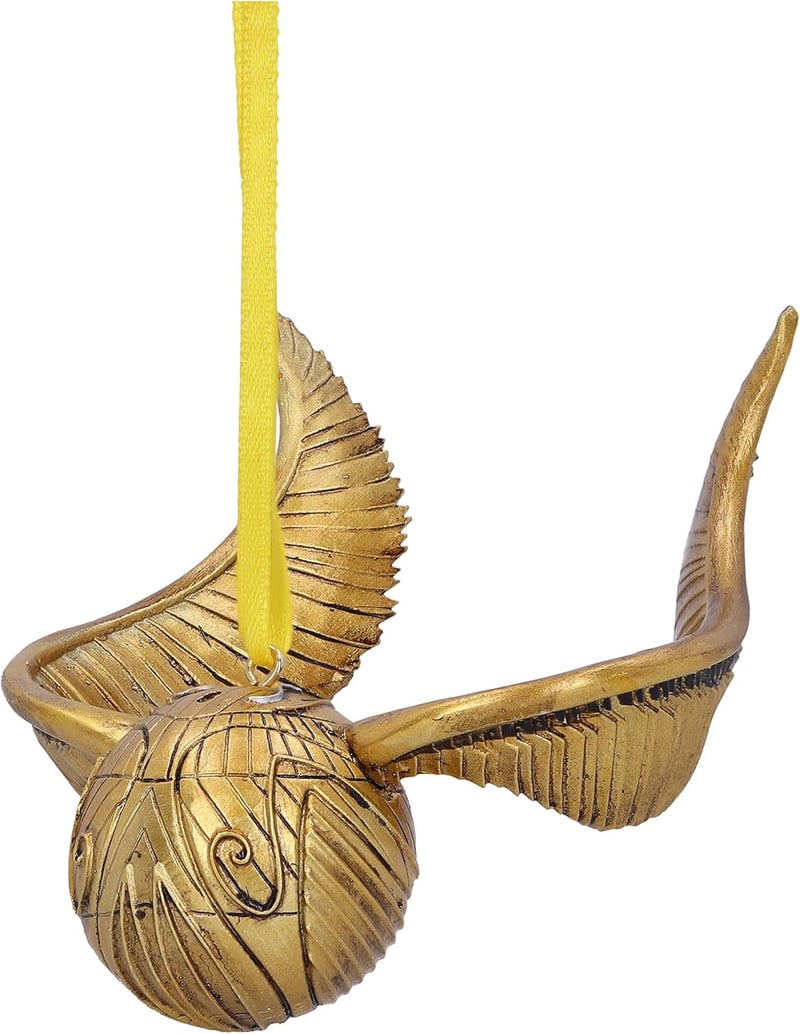 Harry Potter Golden Snitch Quidditch Ornament, Gold