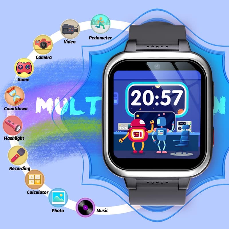 Kids Smartwatch Gift for Ages 6-13 with HD Touch Screen & Games