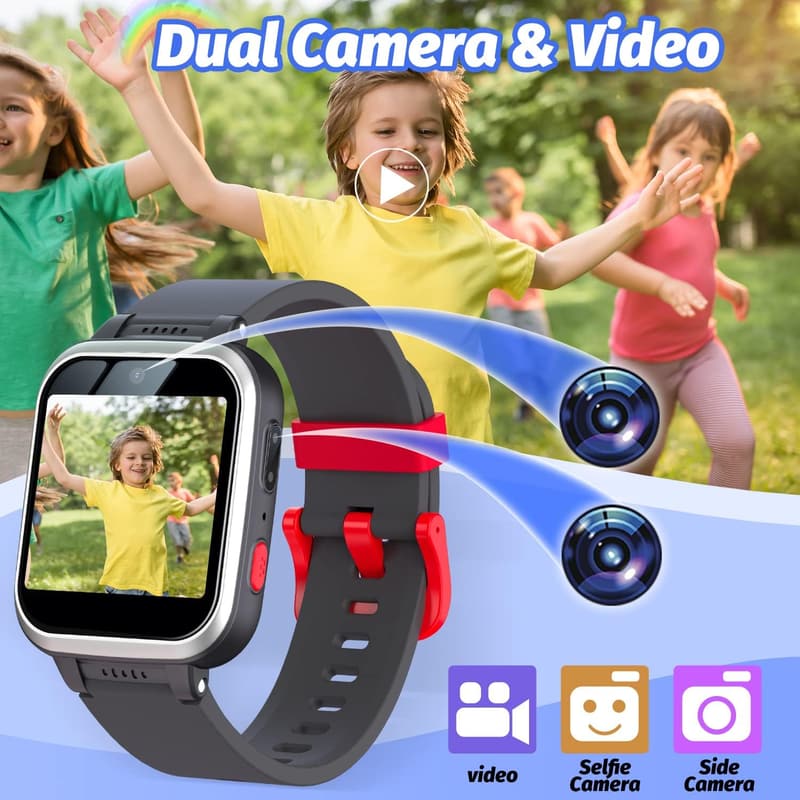 Kids Smartwatch Gift for Ages 6-13 with HD Touch Screen & Games