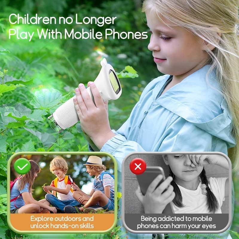 Kids' Educational Mini Digital Microscope - Portable Magnifier