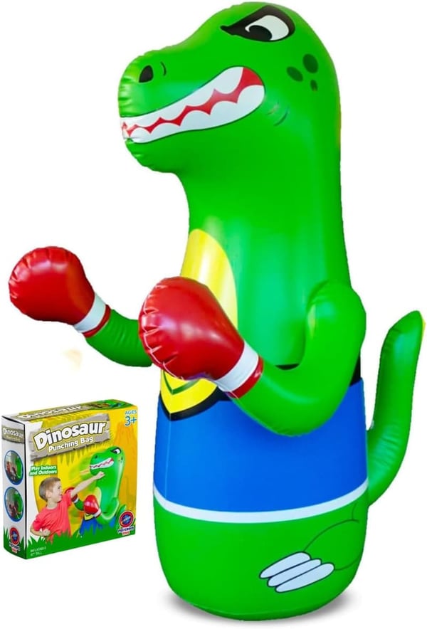Dinosaur Inflatable Punching Bag for Kids Ages 3-14