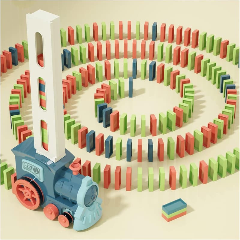 Creative Stacking Domino Train Toy for Kids Ages 4-8
