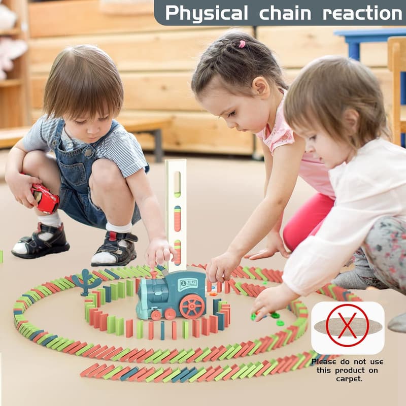 Creative Stacking Domino Train Toy for Kids Ages 4-8