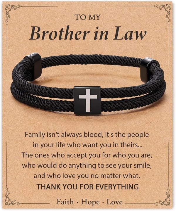 Confirmation Faith Cross Bracelet for Teen Boys, Ages 6-21