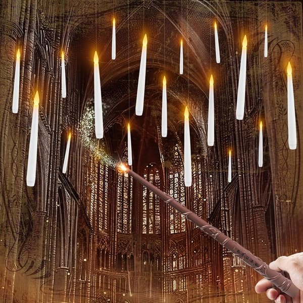 Flameless Floating Candles with Timer - 20 Pcs for Parties