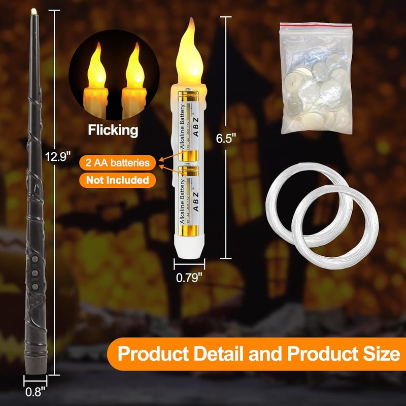20 Pack LED Floating Candles with Remote for Christmas Decor