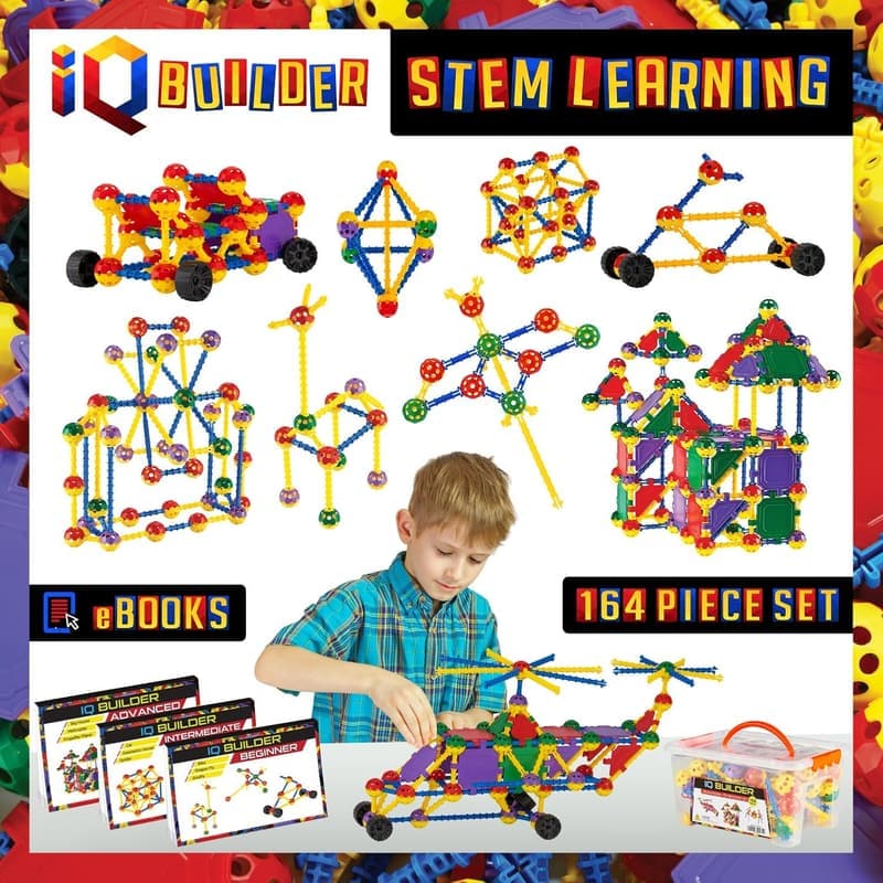 STEM Learning Building Set for Kids Ages 3-10