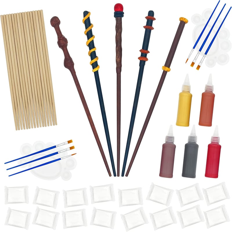 DIY Magic Wand Craft Kit - 45-Piece Set for Birthday Fun