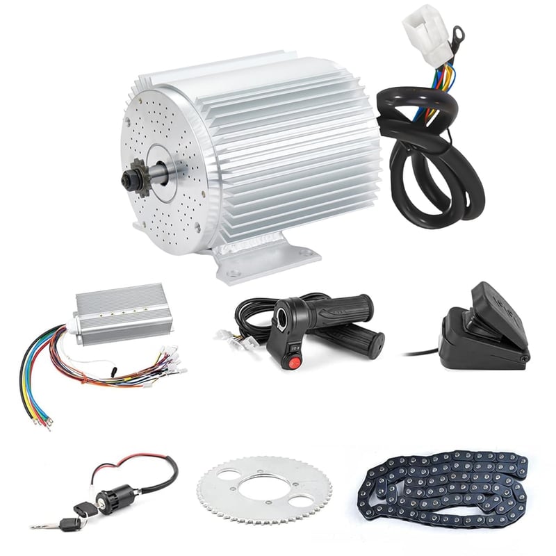 72V 3000W Brushless Motor Kit for Electric Scooter & E-Bike DIY