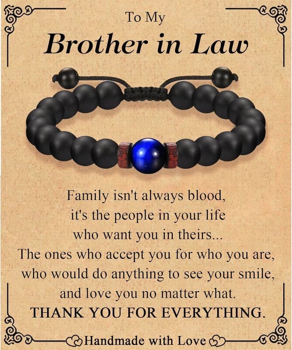 Men's Bracelets with Sentimental Card for Birthdays & Holidays