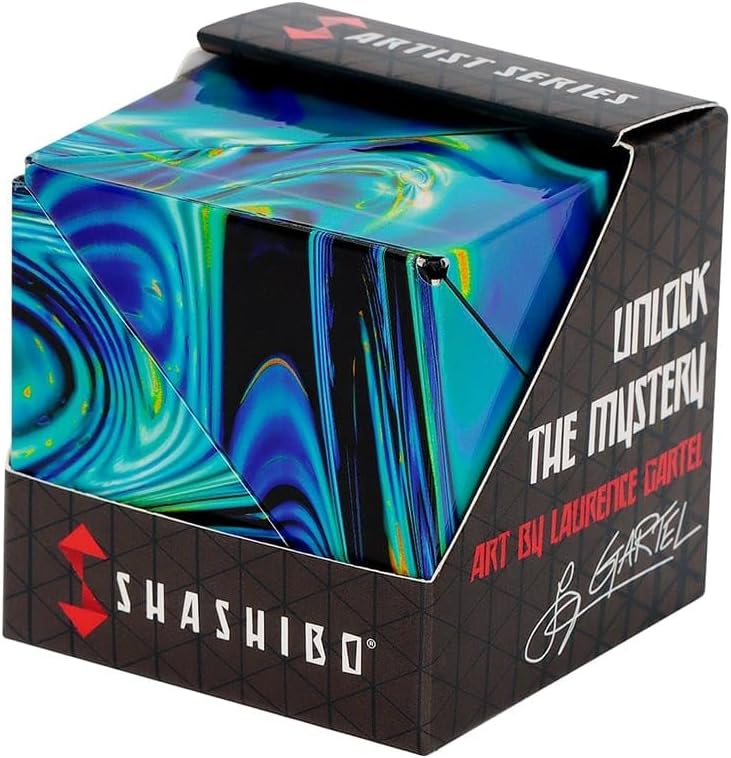 STEM Magnetic Fidget Cube - SHASHIBO Shape Shifting Box (Mystic Ocean)