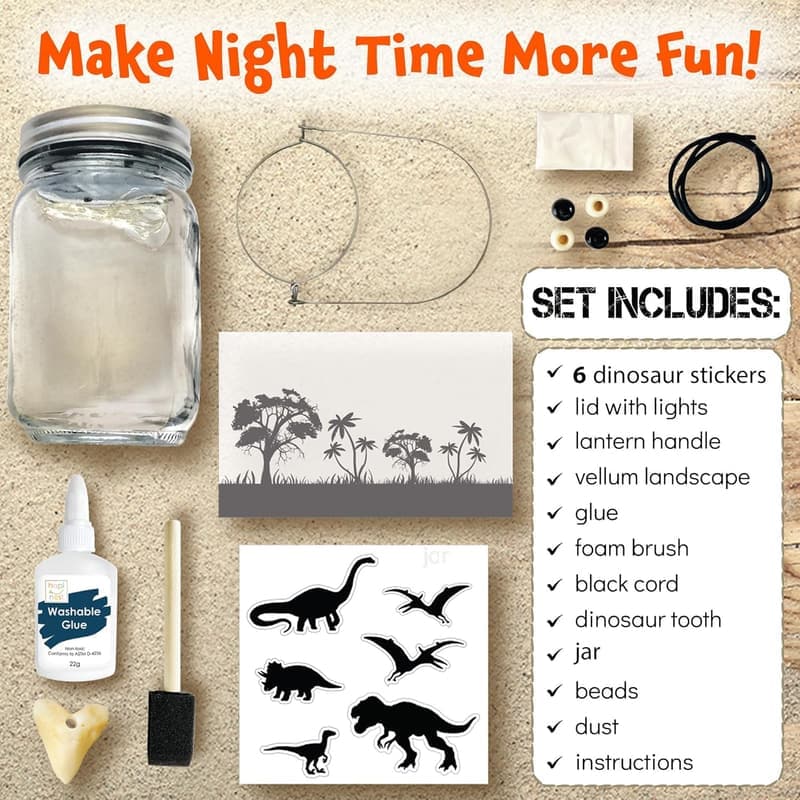 DIY Dinosaur Lantern Kit for Kids' Birthday Arts and Crafts