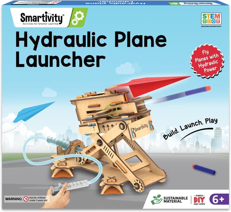 STEM Airplane & Dart Launcher Kit for Kids Ages 6-14