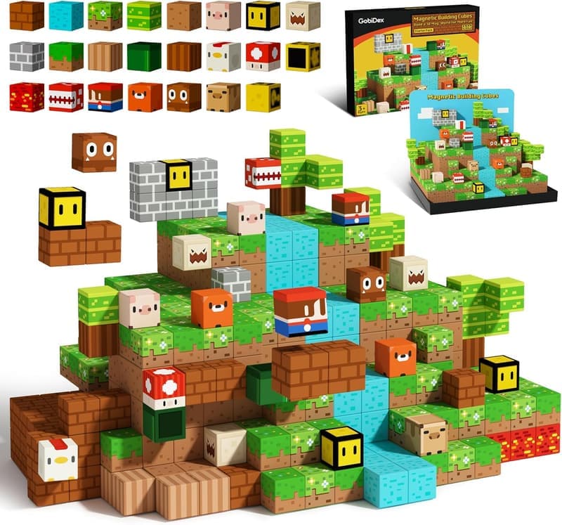 STEM Magnetic Building Blocks for Kids 3+ - Birthday Gift