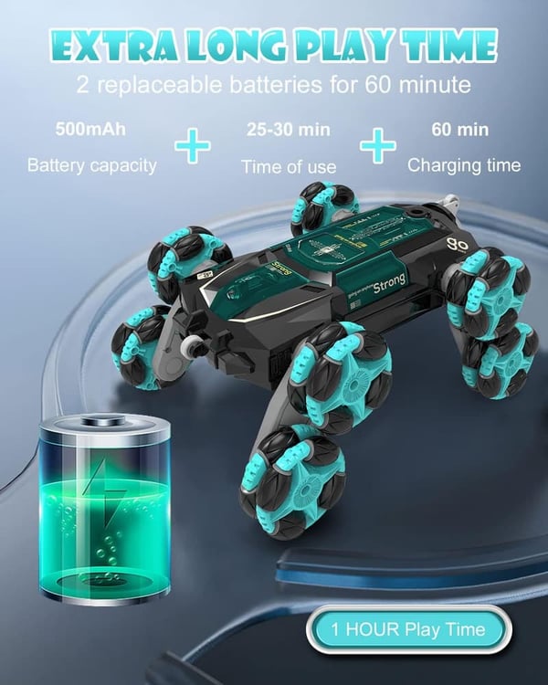Gesture-Sensing Remote Control Stunt Car for Kids 8-13