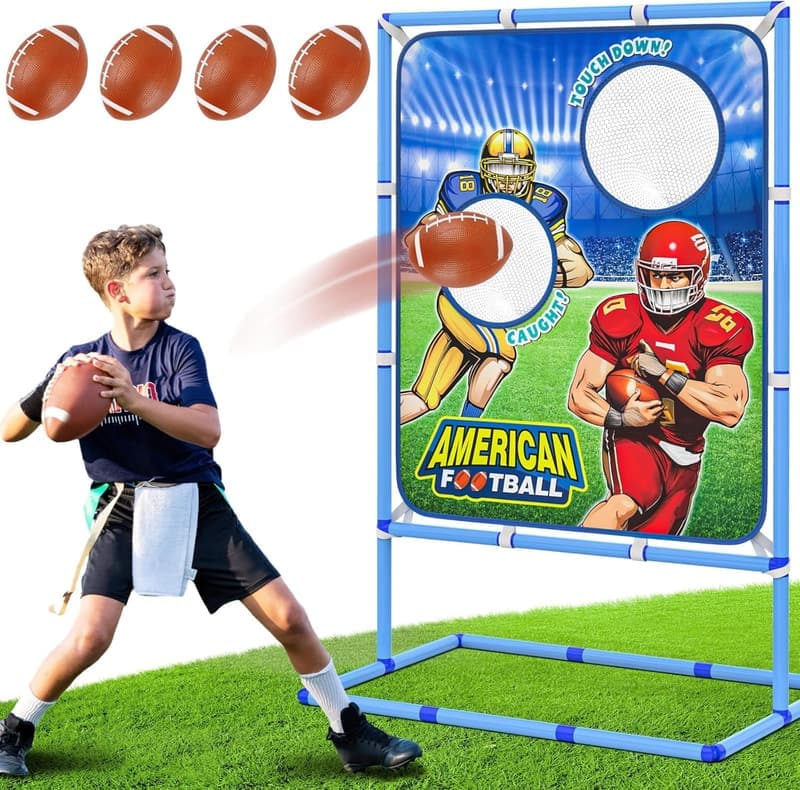 Kids' Inflatable Football Toss Game - Indoor/Outdoor Fun