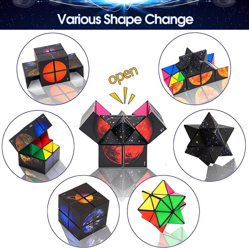 Educational Fidget Magic Cube Toy for Ages 8-12