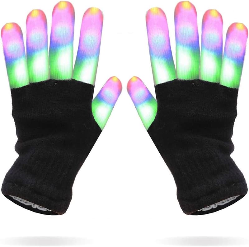 LED Light-Up Gloves for Kids - Fun Flashing Toy for Ages 7-12