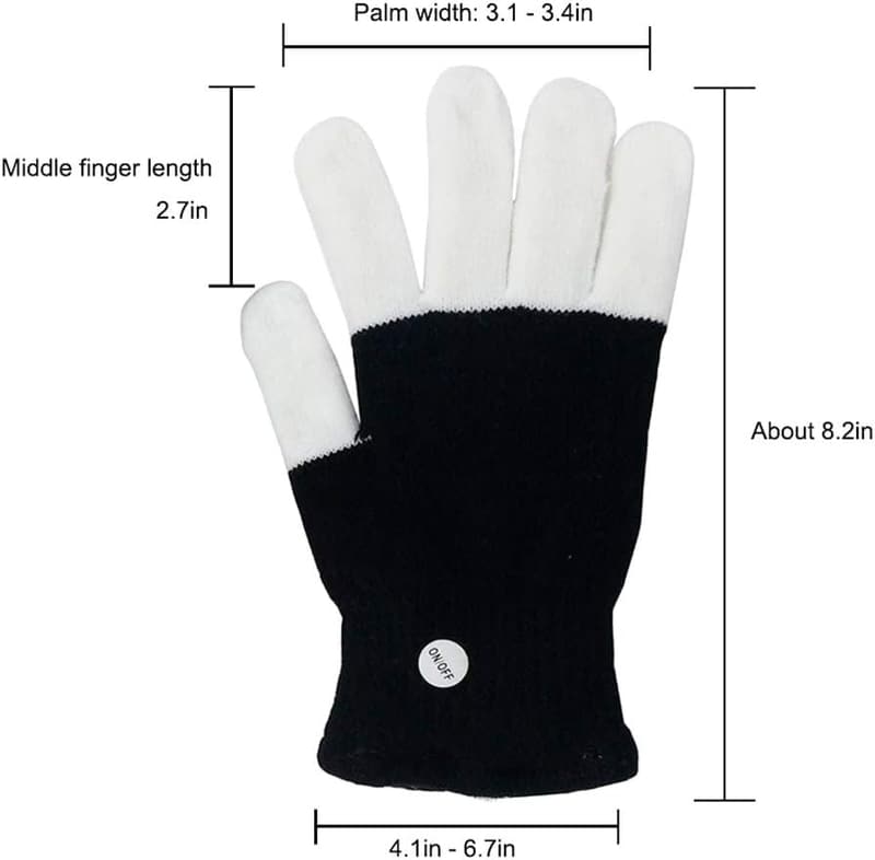 LED Light-Up Gloves for Kids - Fun Flashing Toy for Ages 7-12